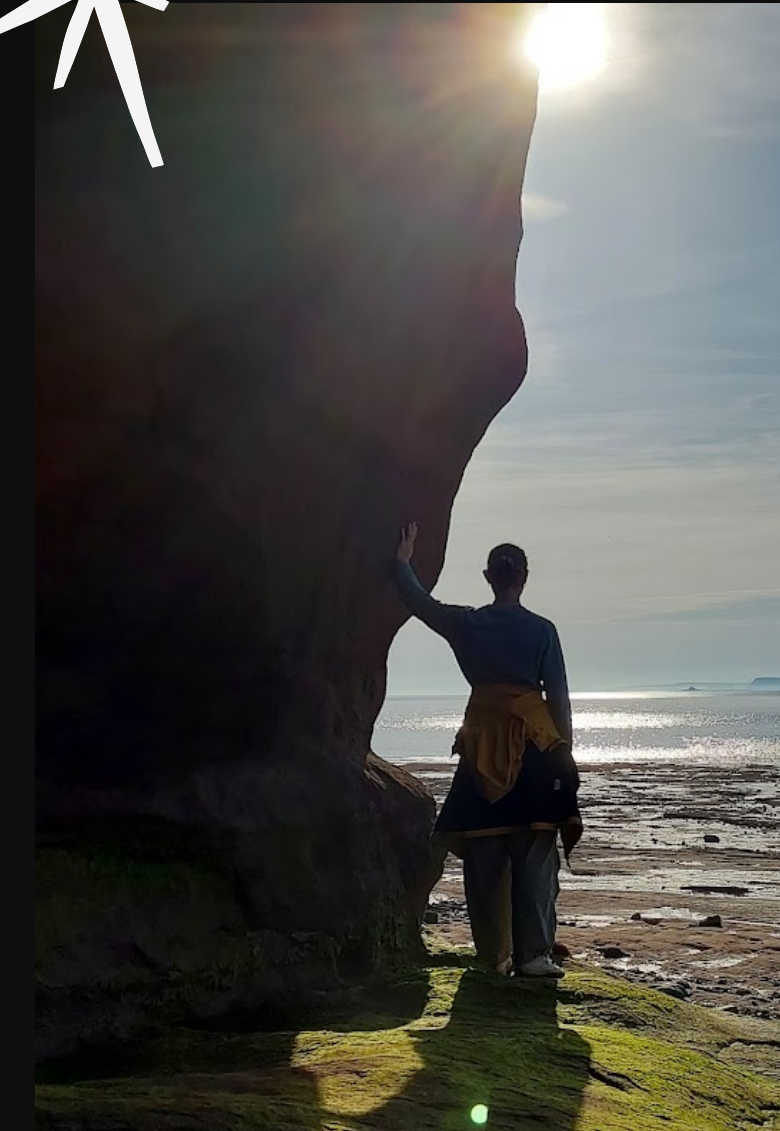 Lalita at the coast